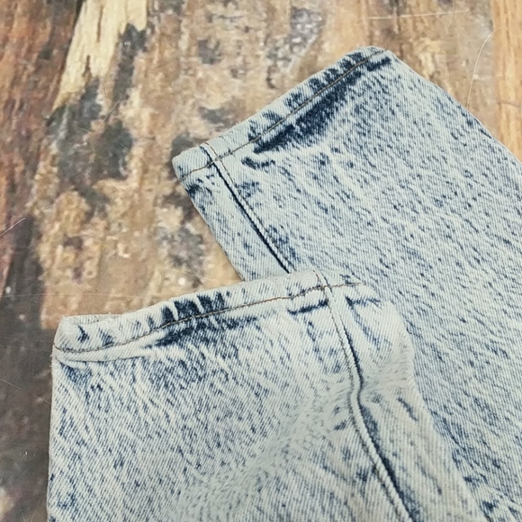Levis 501 Acid Washed Vintage 80s Denim Size 3 - Picture 6 of 8